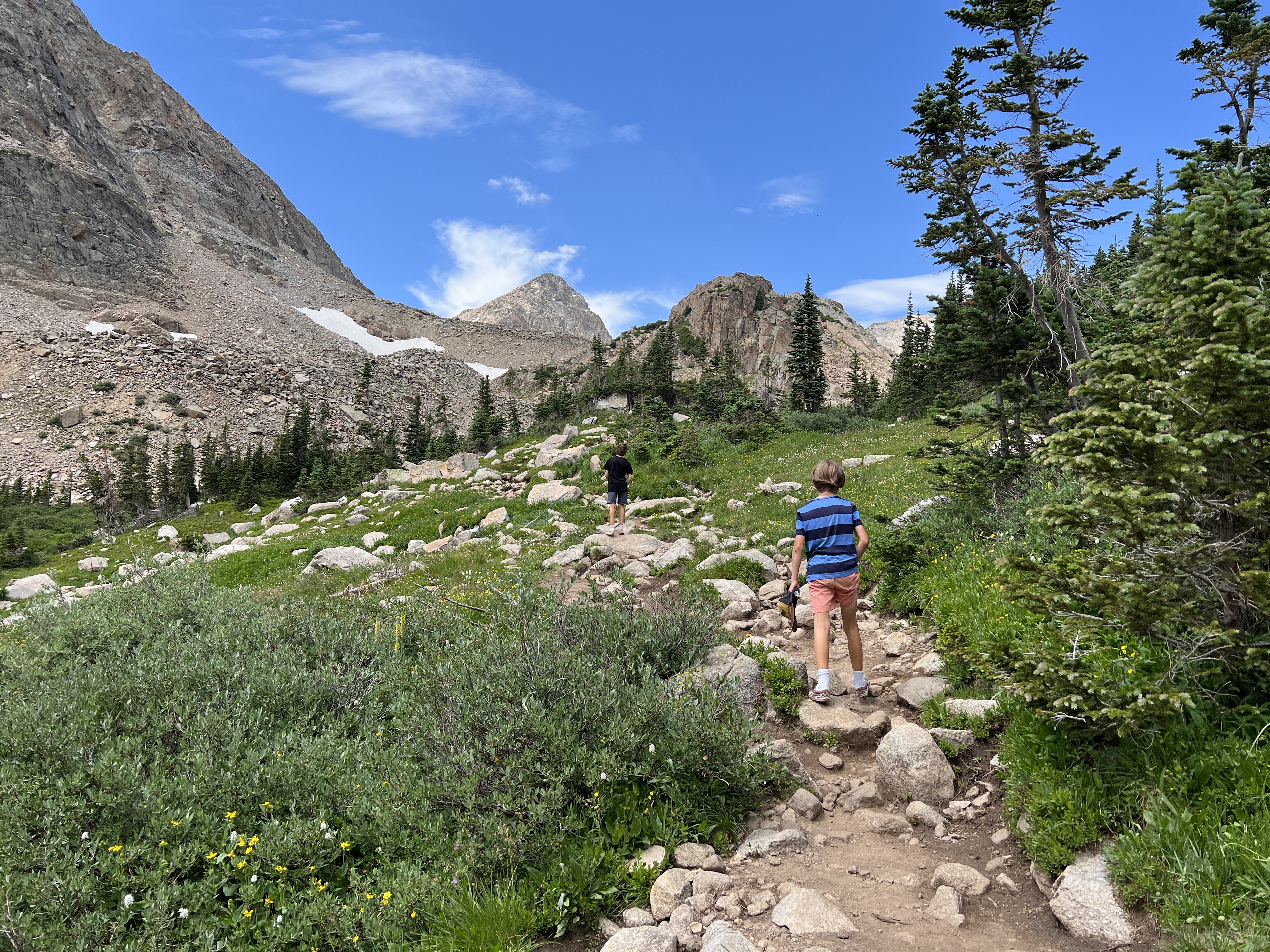 Hiking in the mountains